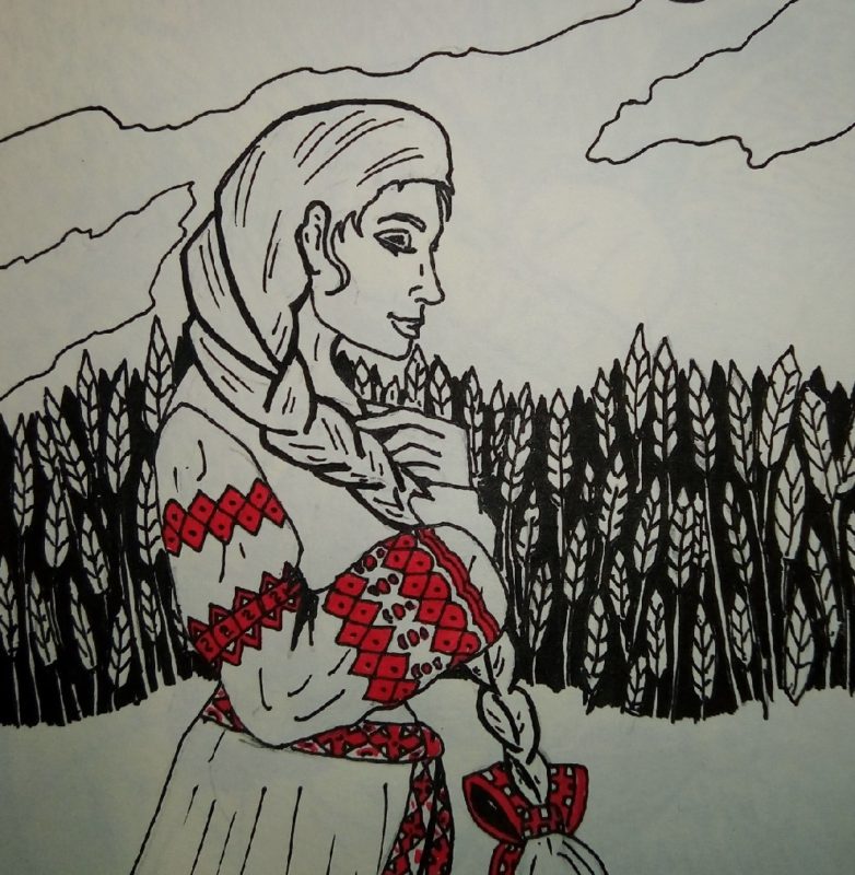 Коса красна